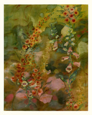 Foxgloves in the orchard Limited Edition Print