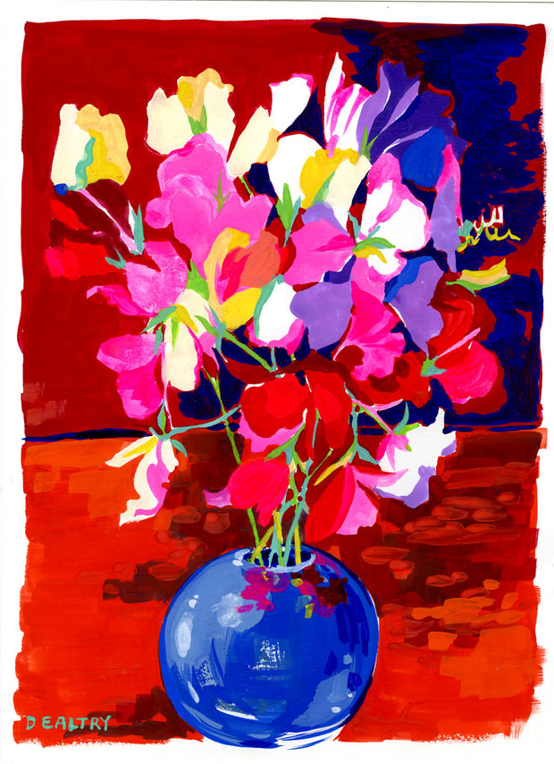 Sweet Peas in Julies Vase